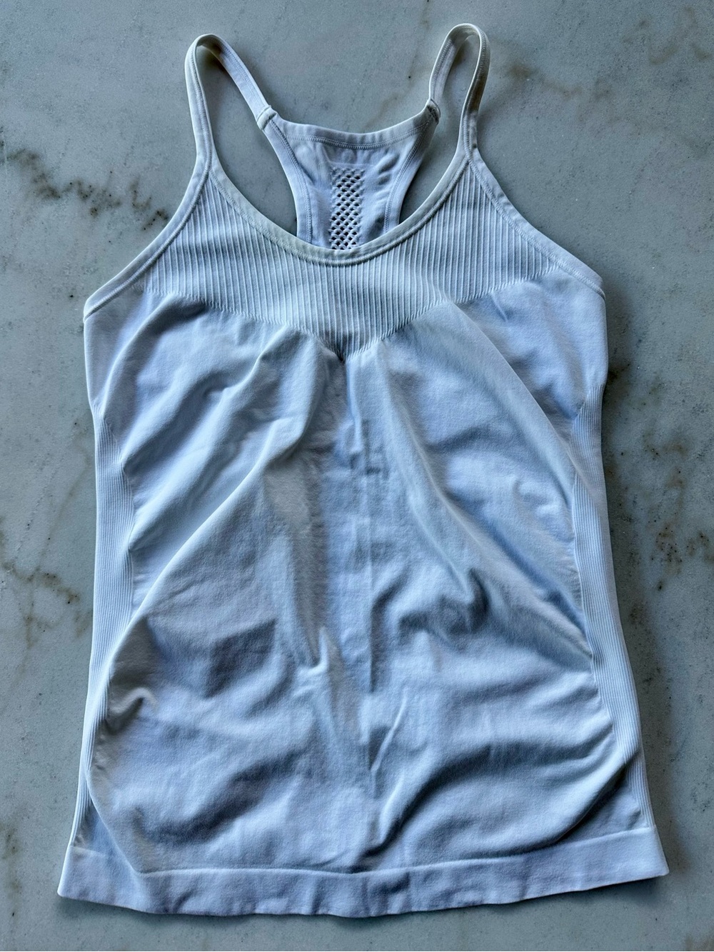 Like new Zella White Racerback Performance Tank Top